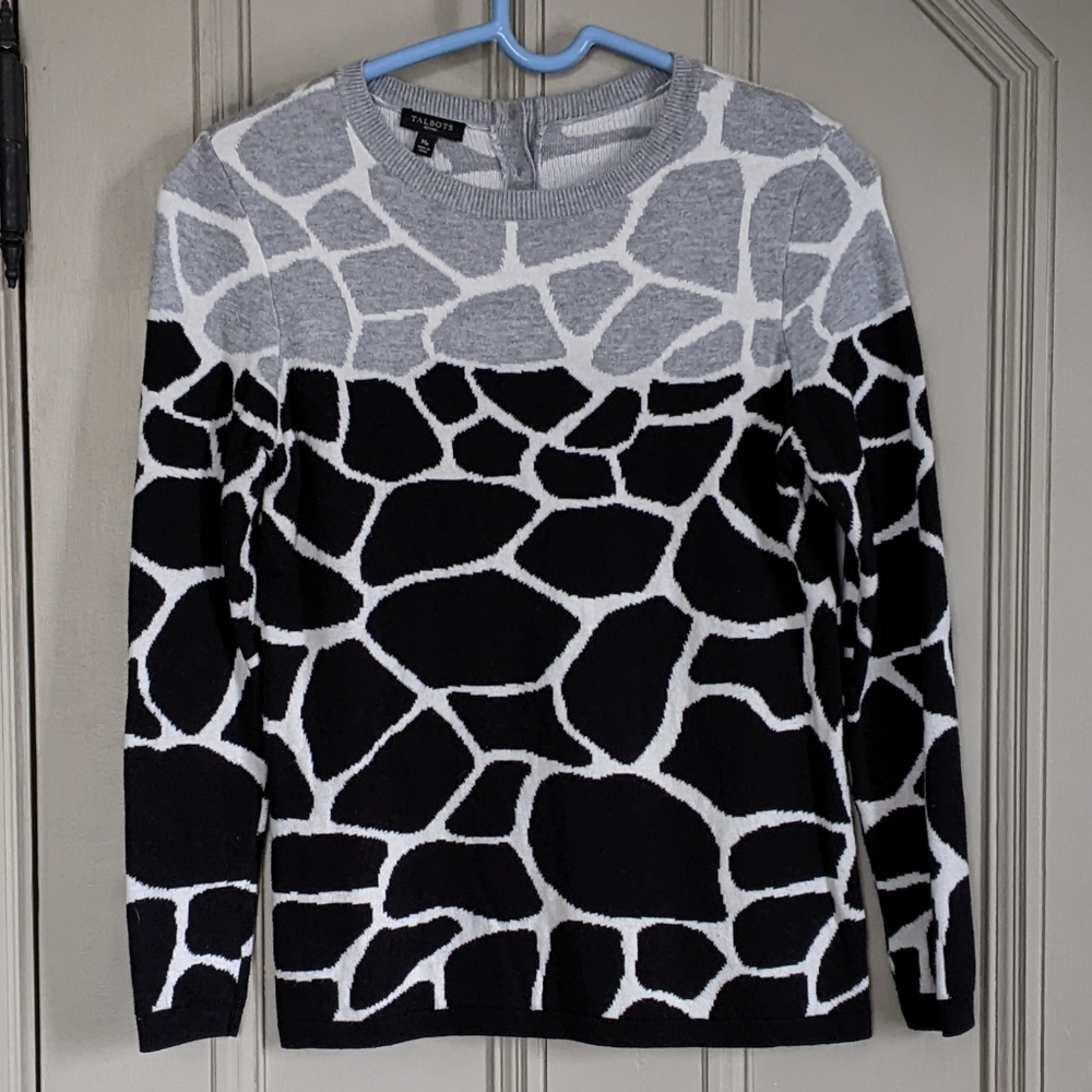 Talbots Animal Print Sweater
